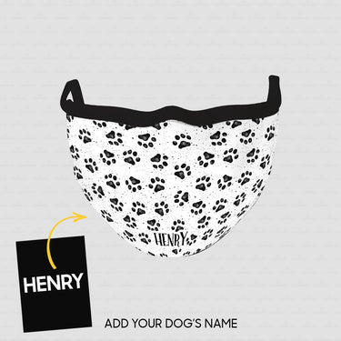 Personalized Dog Gift Idea - Dog Paws 2 For Dog Lovers - Cloth Mask